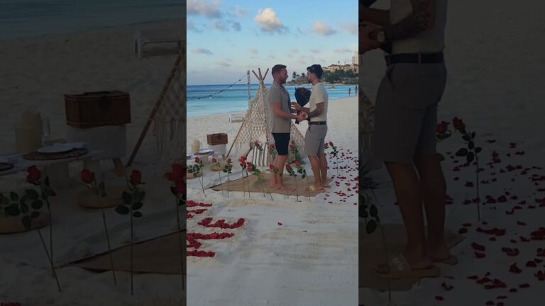 Read more about the article His stress didn’t affect the beautiful proposal on the beach #cancunproposal#proposal#beachproposal