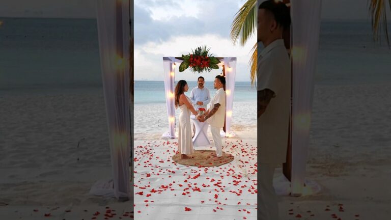 Read more about the article When the pastor seals your union forever ! #shesaidyes #marryme #cancun #romantic #love #beach