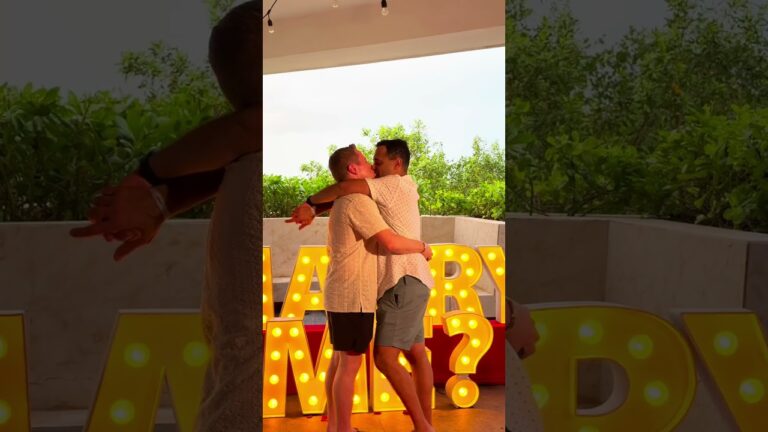 Read more about the article When you plan a surprise for your partner and they surprise you right back! #cancunproposal #lgbt