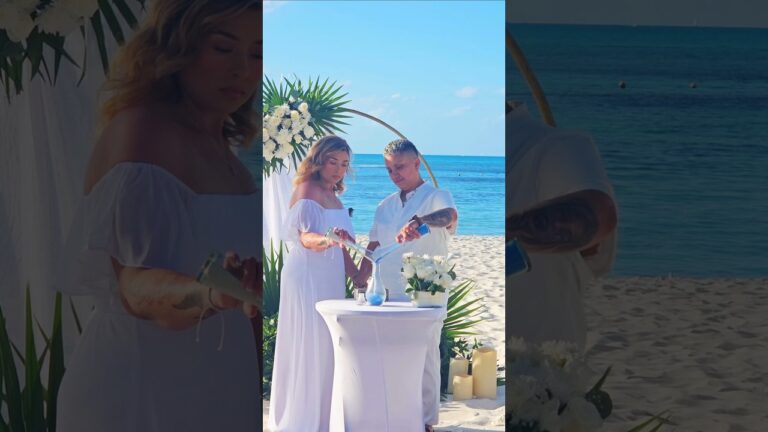 Read more about the article And as the two sands become one, so do you 💞✨#cancunproposalplanner #proposalplanner #engagement