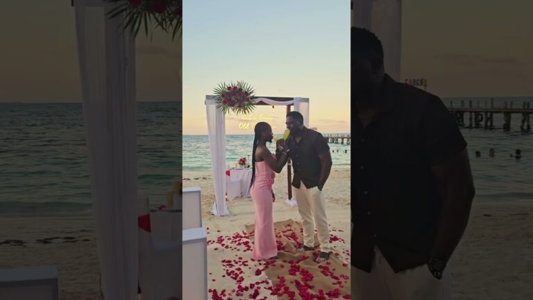 Read more about the article From now on their love will be endless as the horizon 💖 #cancunproposal #proposalplanner #proposal