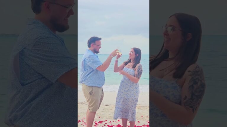 Read more about the article First trip together ending in a beautiful surprise! 💞✨ #cancunproposalplanner #luxuryproposal #love