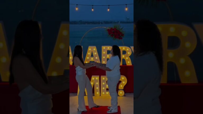 Read more about the article As sparkles danced and daylight faded, forever began💞✨ #cancunproposalplanner #luxuryproposal #fyp